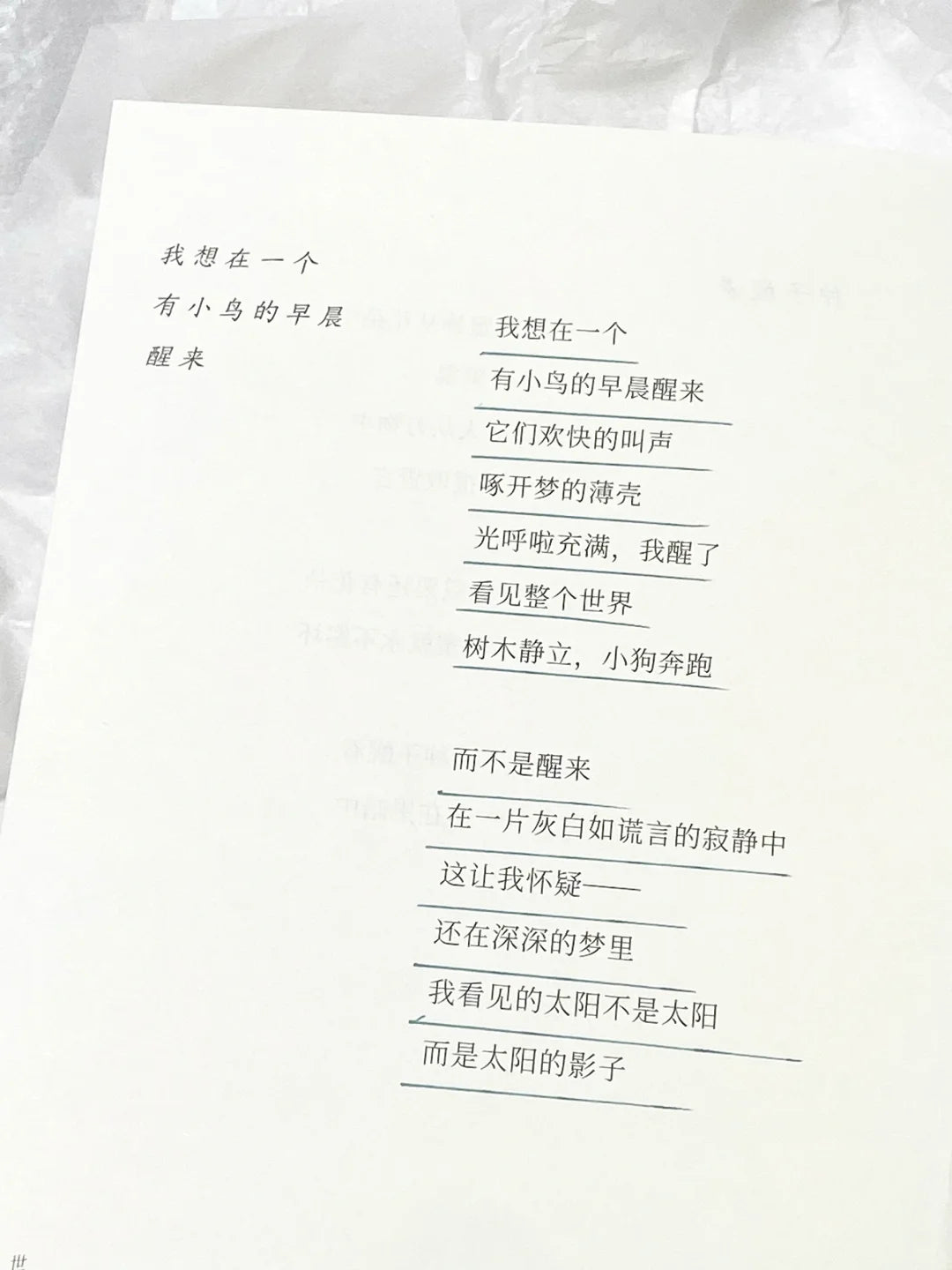 世界悬而未决,但也无关紧要