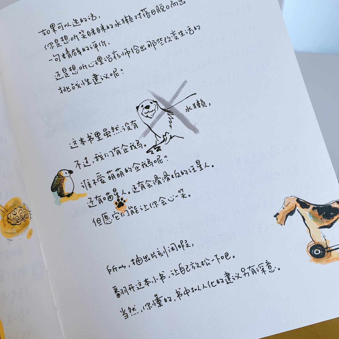 女孩,企鹅,杜松子酒和猫