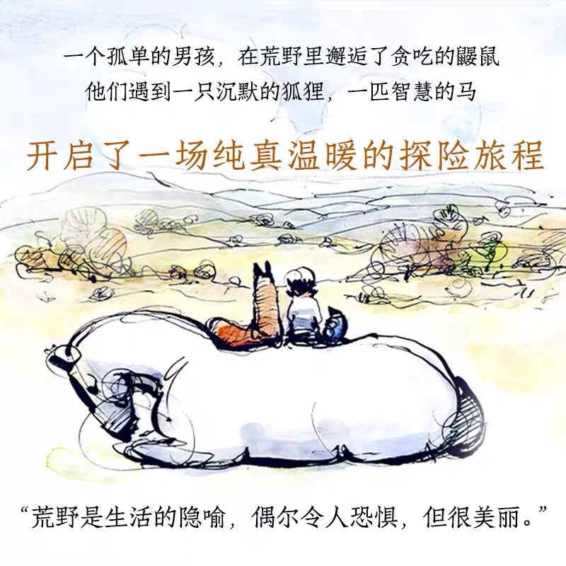 男孩鼹鼠狐狸和马