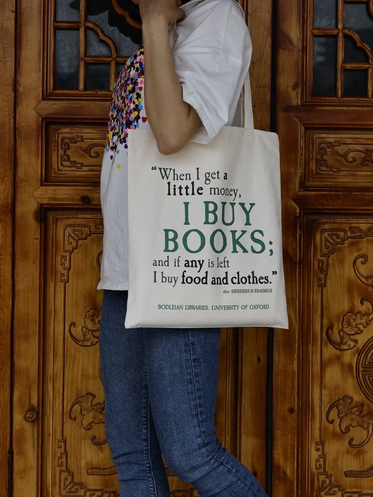 #ToteBag 帆布包 - 牛津大学同款I Buy Books