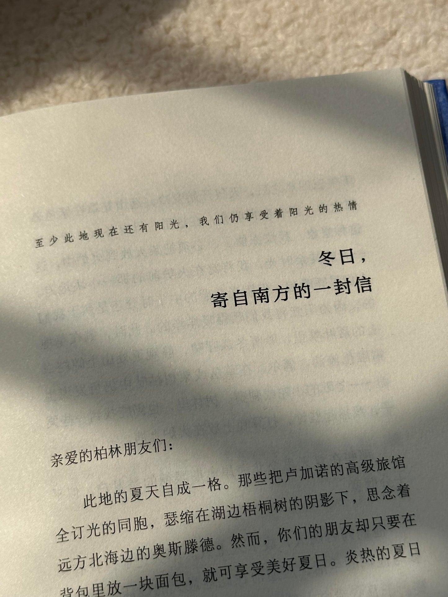 我走入宁静蔚蓝的日子