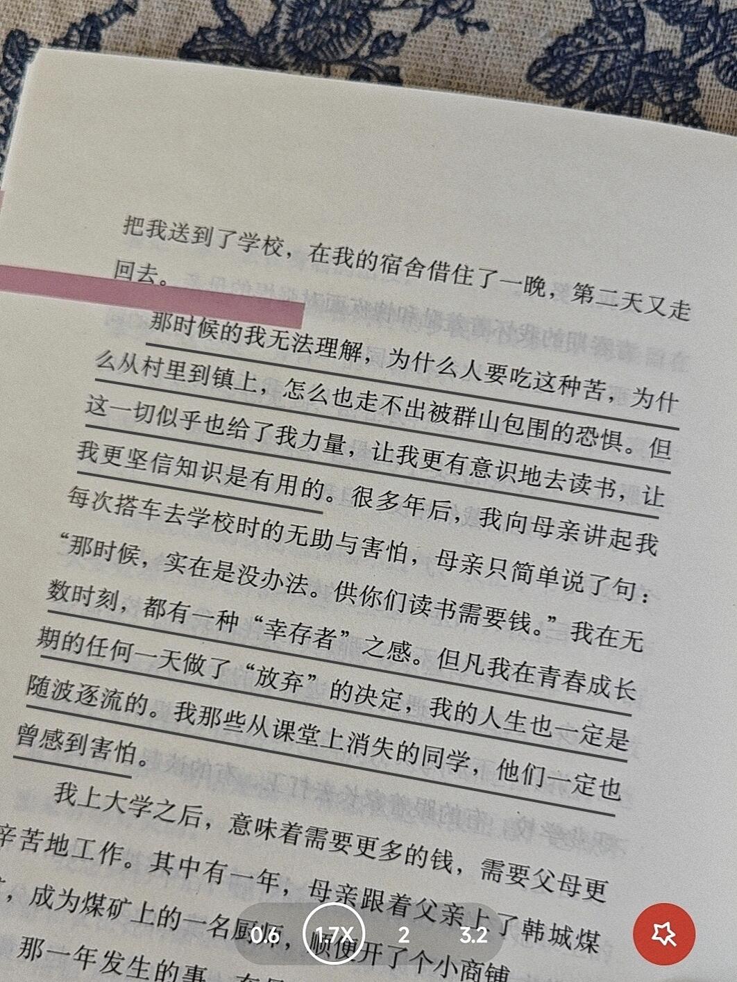 我的母亲做保洁