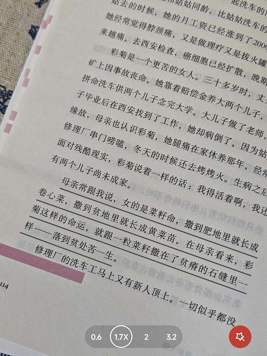 我的母亲做保洁