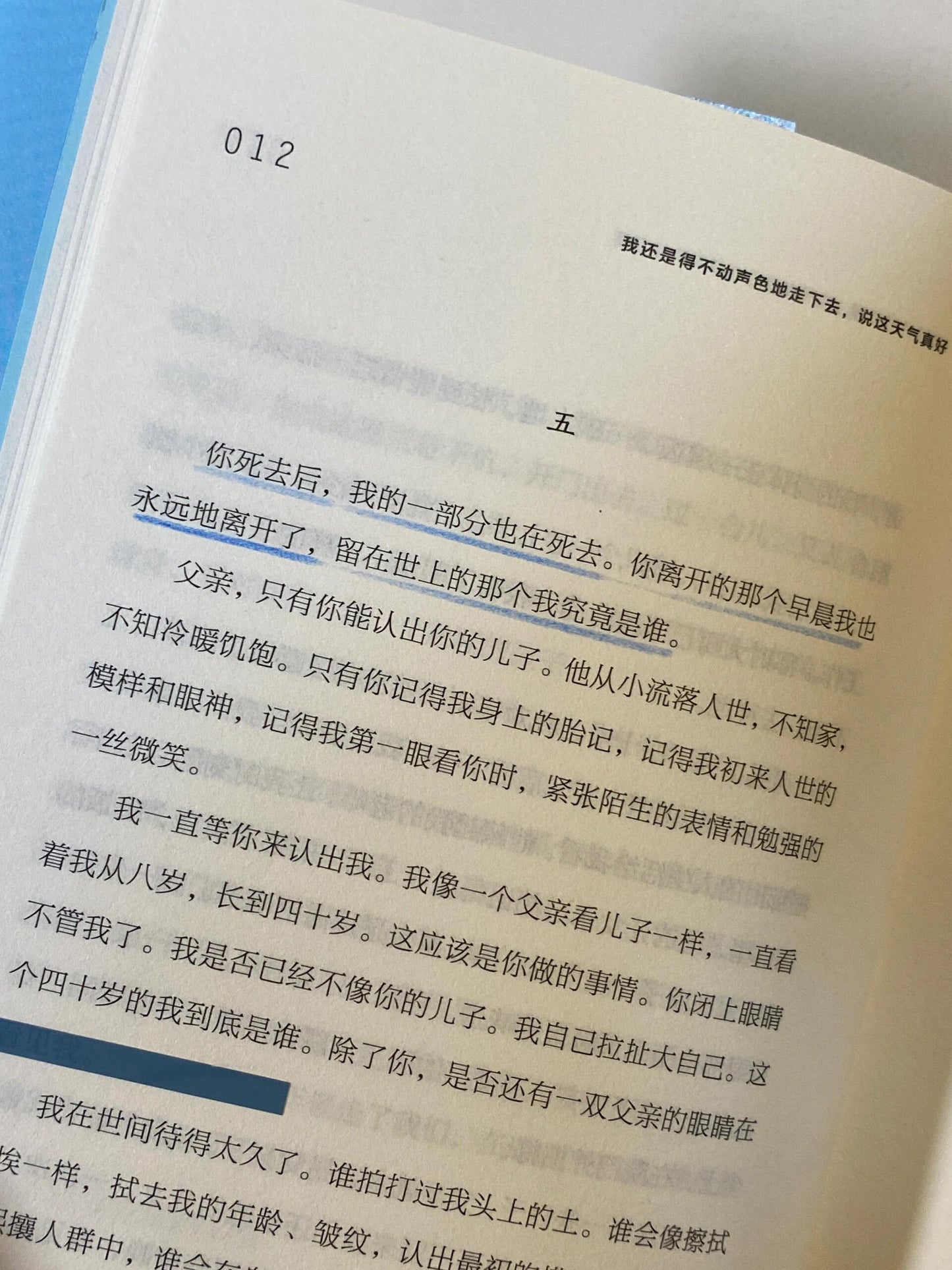 我还是得不动声色地走下去 说着天气真好